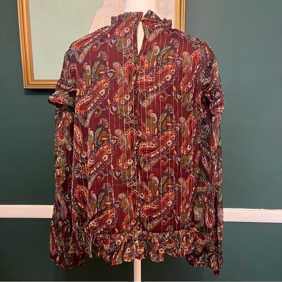 MODCLOTH Tops | ModCloth’s Moon Orchid Affinity for Finery Top Sz Large NWT - Picture 6 of 8